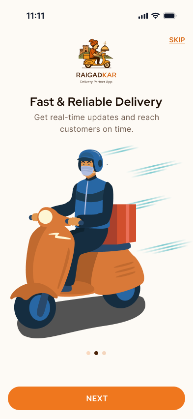 Delivery partner on Raigadkar